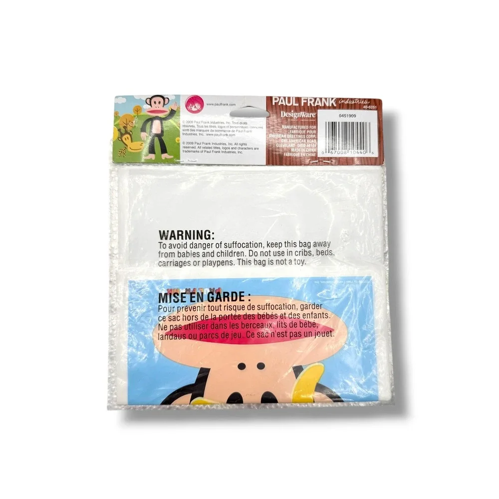 Paul Frank‎ Julius Monkey Party Gift Bags 8ct Y2K Vintage 2009 New
